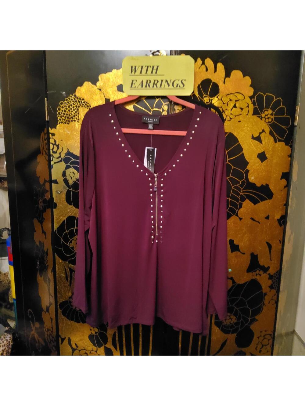 NWT 2X * Top & Glass Earrings